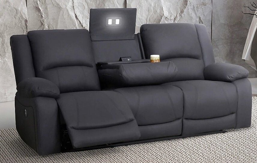 Baxtor 3 Seater Electric Recliner Lounge