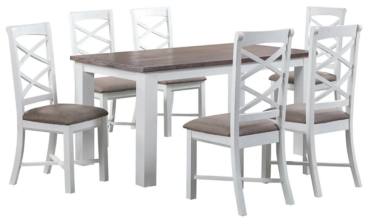 Marcella 7 Piece Dining Suite - 1800mm Main Marcella 7 Piece Dining Suite - 1800mm Main