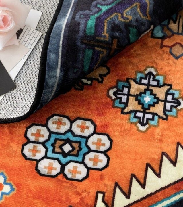 Traditional Rug - Sapphire Blue & Orange Related