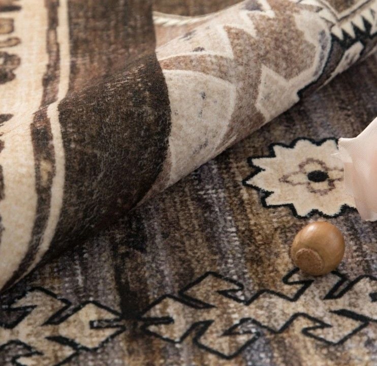 Traditional Rug - Gold Brown & Grey Related