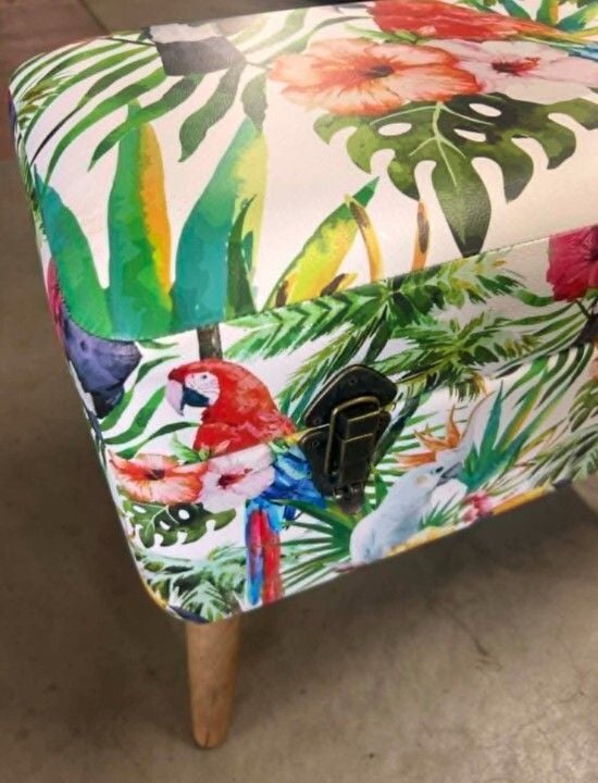 Tropical Parrots Storage Seat - Large Related Tropical Parrots Storage Seat - Large Related