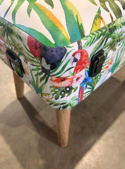 Tropical Parrots Storage Seat - Small Related Tropical Parrots Storage Seat - Small Related