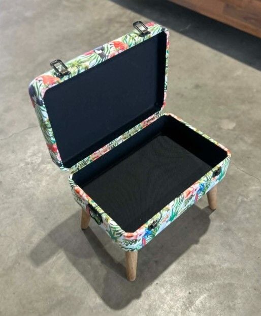 Tropical Parrots Storage Seat - Small Related Tropical Parrots Storage Seat - Small Related