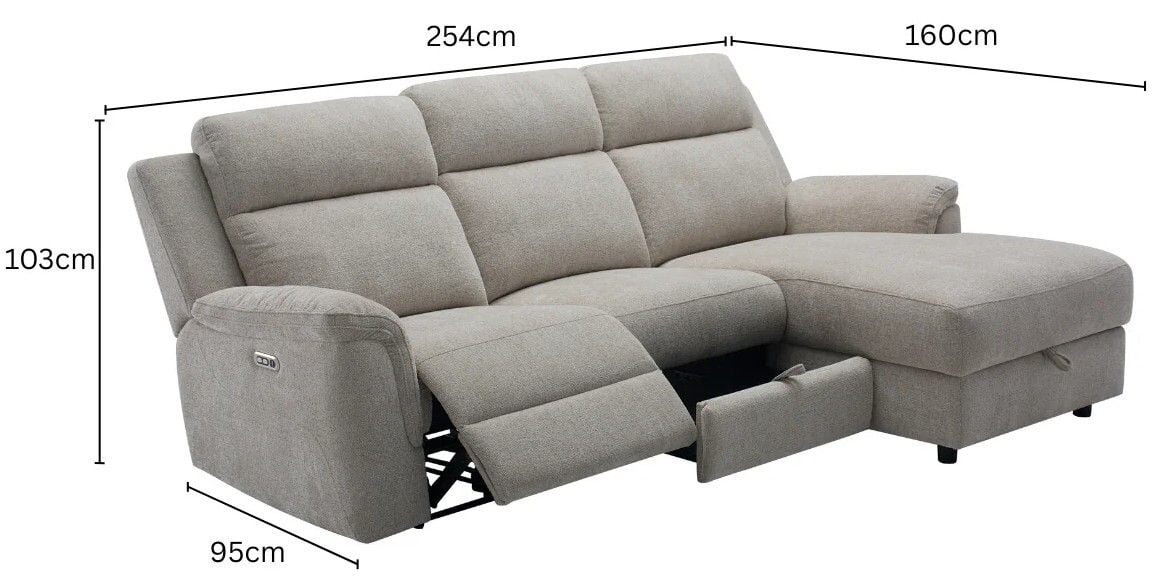 Caleb Electric Chaise Lounge with Sotrage Related