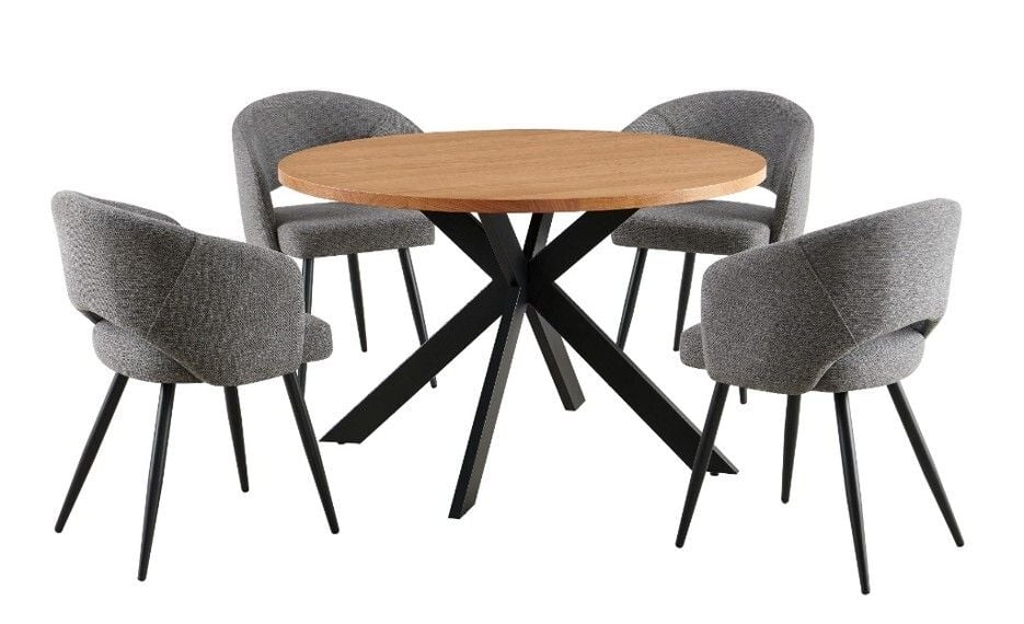 Barlow 5 Piece Round Dining Suite with Matzo Chairs Related