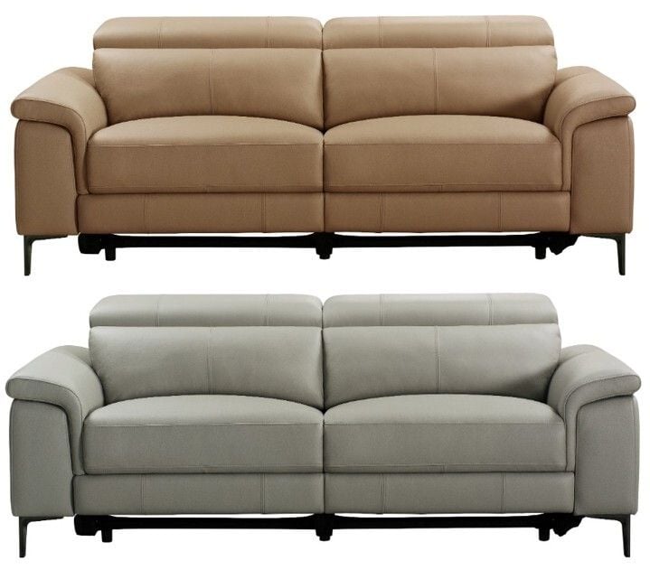 Kevin Electric Leather 3 Seater Reclining Lounge Main Kevin Electric Leather 3 Seater Reclining Lounge Main