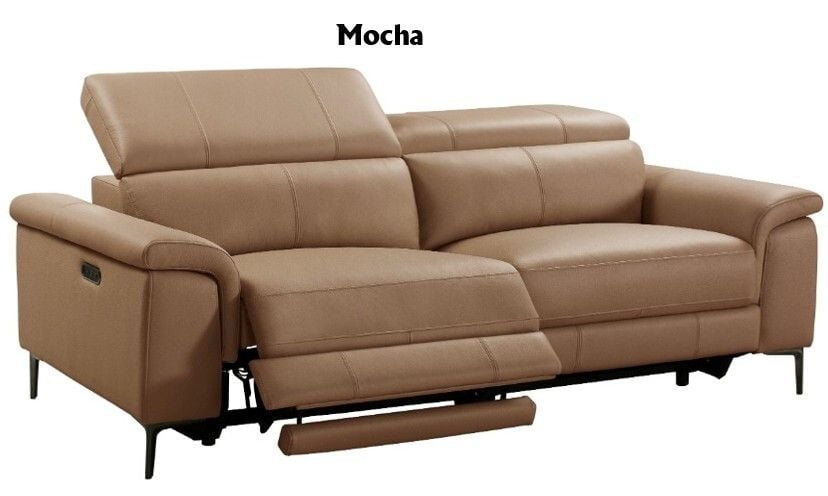 Kevin Electric Leather 3 Seater Reclining Lounge Related