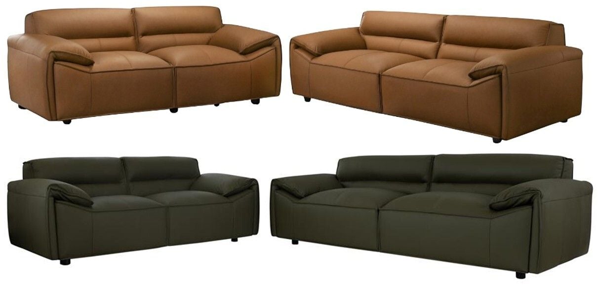 Zander 2 + 3 Leather Sofa Set Main Zander 2 + 3 Leather Sofa Set Main