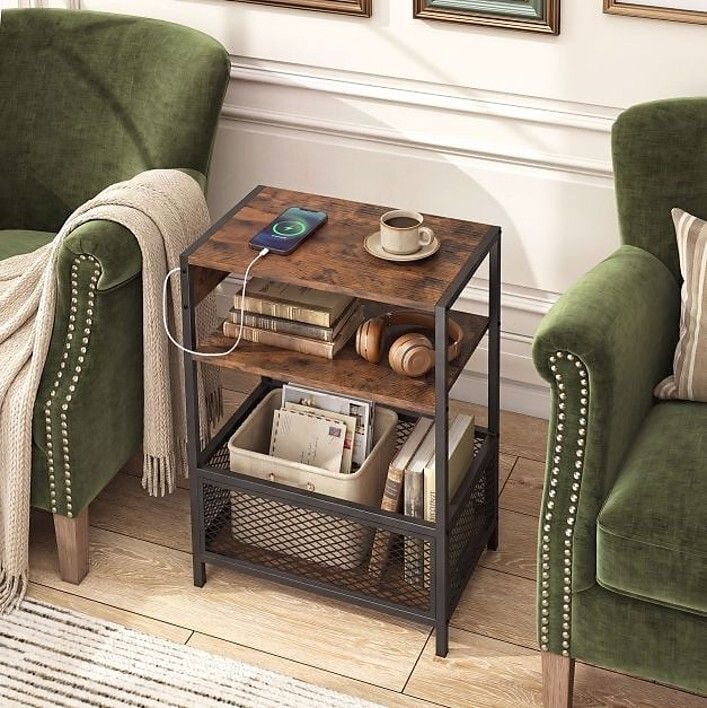 Three Tier Charging Station Side Table Related