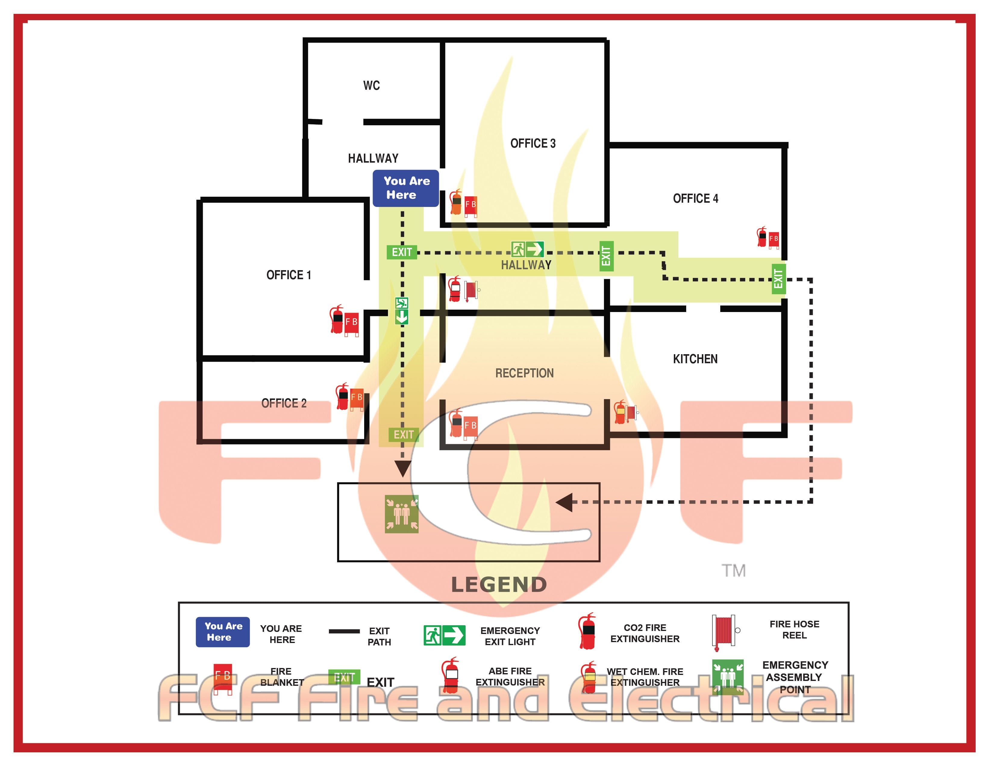 emergency evacuation diagram template