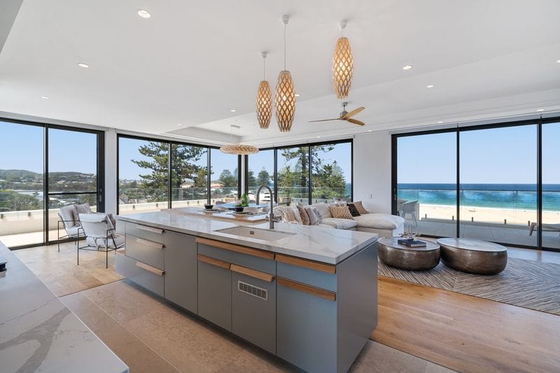Tony Denny's luxury beachfront penthouse for auction