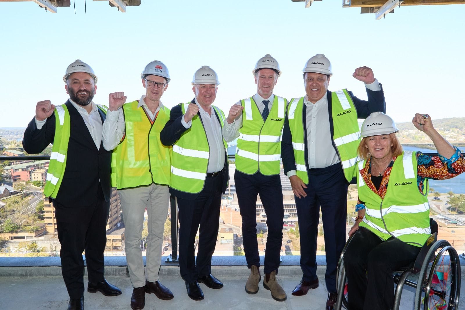 NSW Premier attends ‘Topping Out’ of ALAND’s Archibald development in Gosford CBD