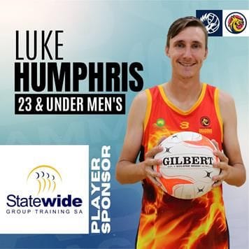 Photo of Luke Humphris, 23 & Under Men's State Netball team