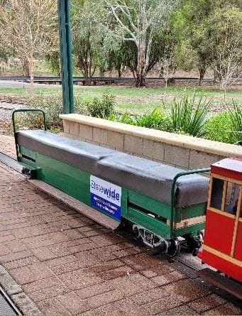Photo of miniature train carriage