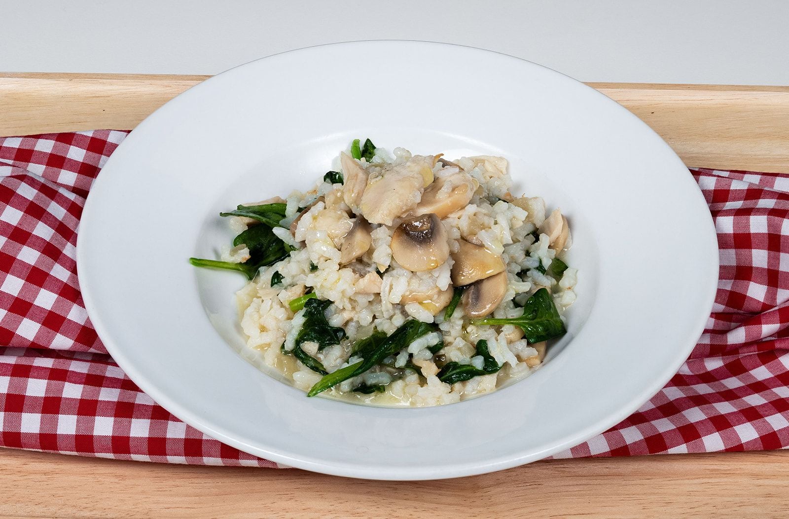Chicken, Mushroom & Spinach Risotto- Nonnas Menu Daily Meals 2025 Image -6899102ad9449