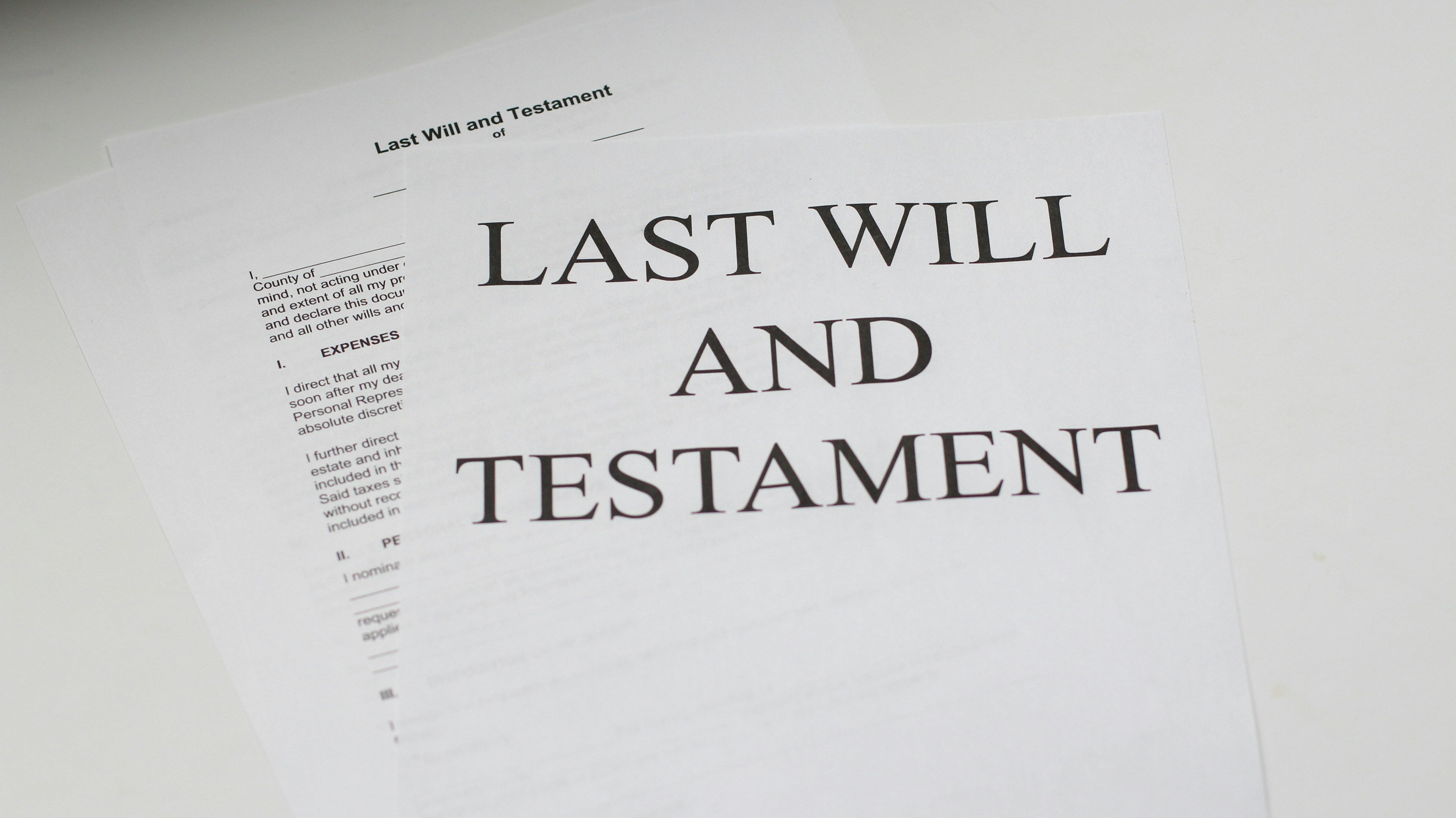 What happens if I die without a Will?