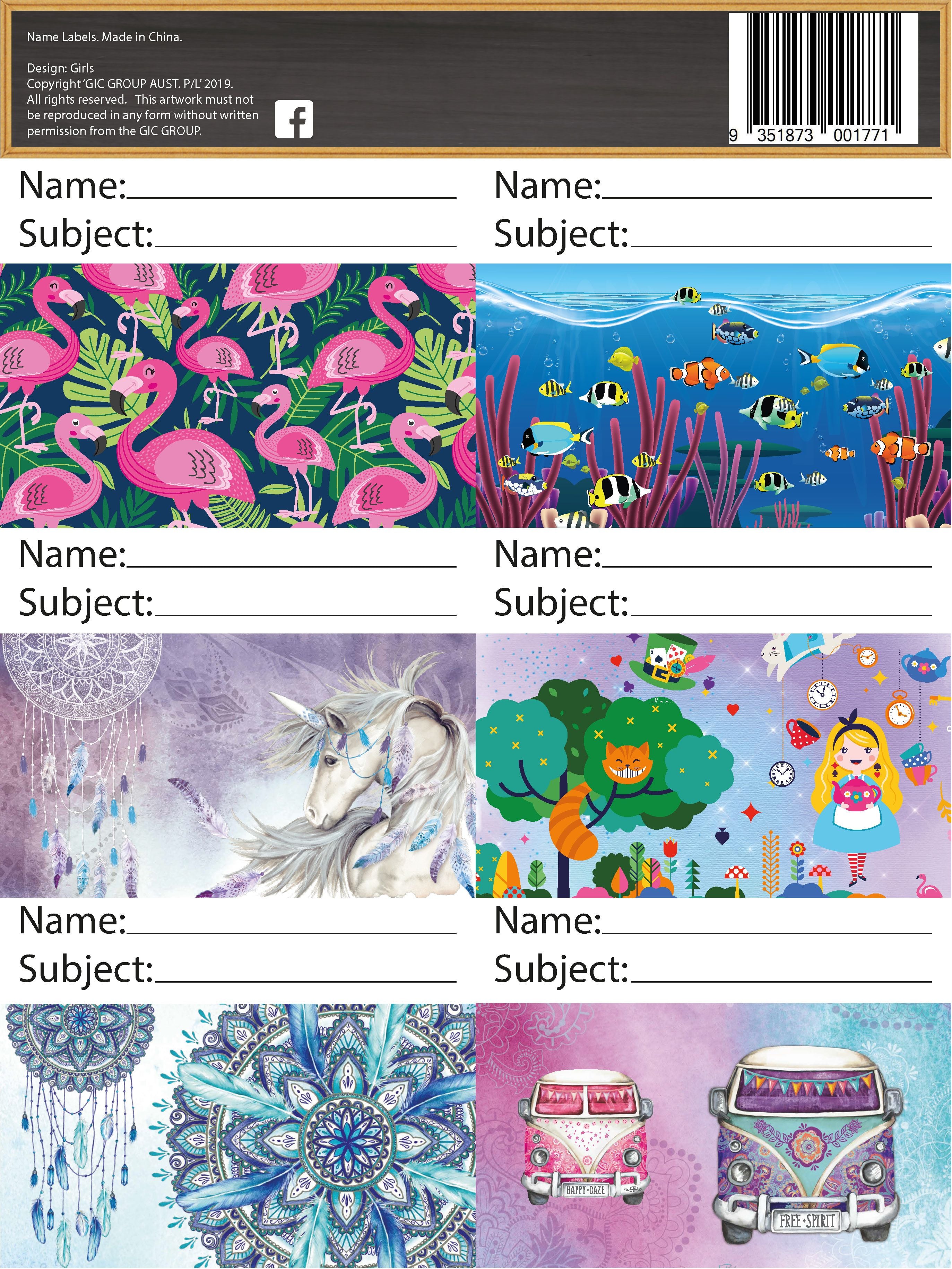 Name Labels | School Supplies | Got It Covered Australia