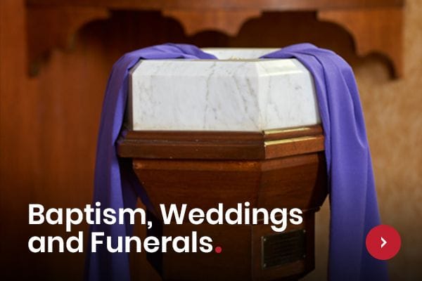 Baptisms, weddings and funerals at Wesley Uniting Church