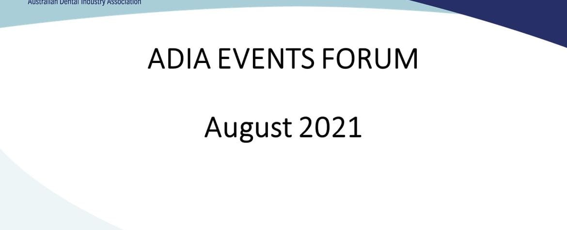 Video now available for the August Events Forum webinar