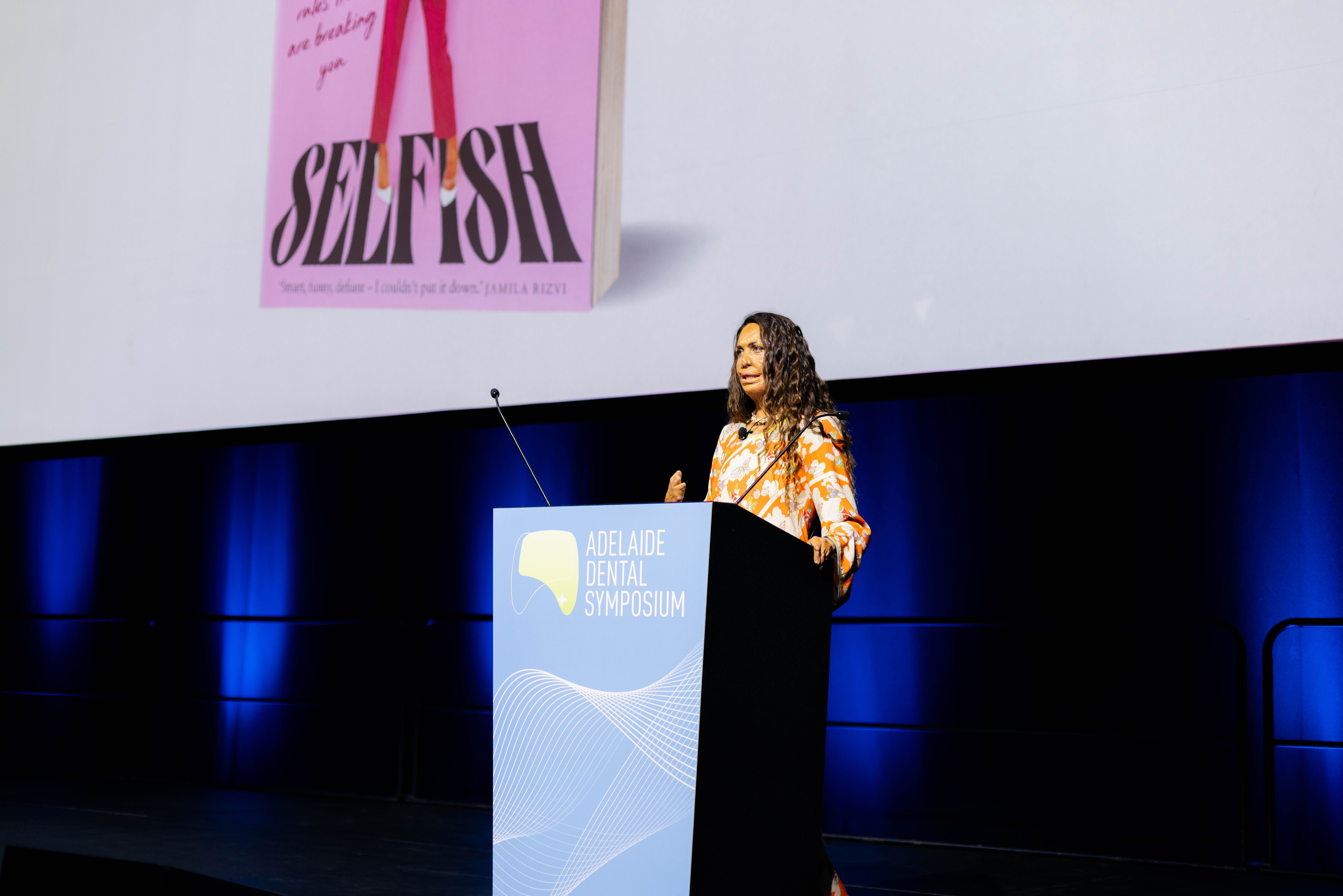 Turia Pitt at the Adelaide Dental Symposium 2026.
