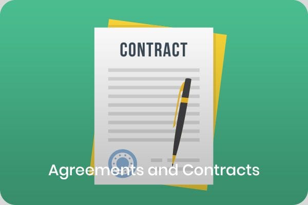 Agreements and contracts