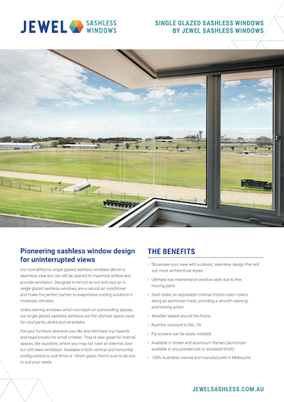 SINGLE GLAZED SASHLESS WINDOWS SINGLE GLAZED SASHLESS WINDOWS