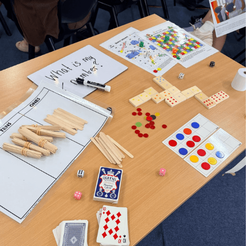 Mathematics extension activity using hands-on resources to challenge students' reasoning, strategy and problem-solving skills.