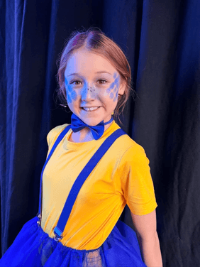 Finding Nemo Jr School Production Performance Primary students performing in Finding Nemo Jr school production
