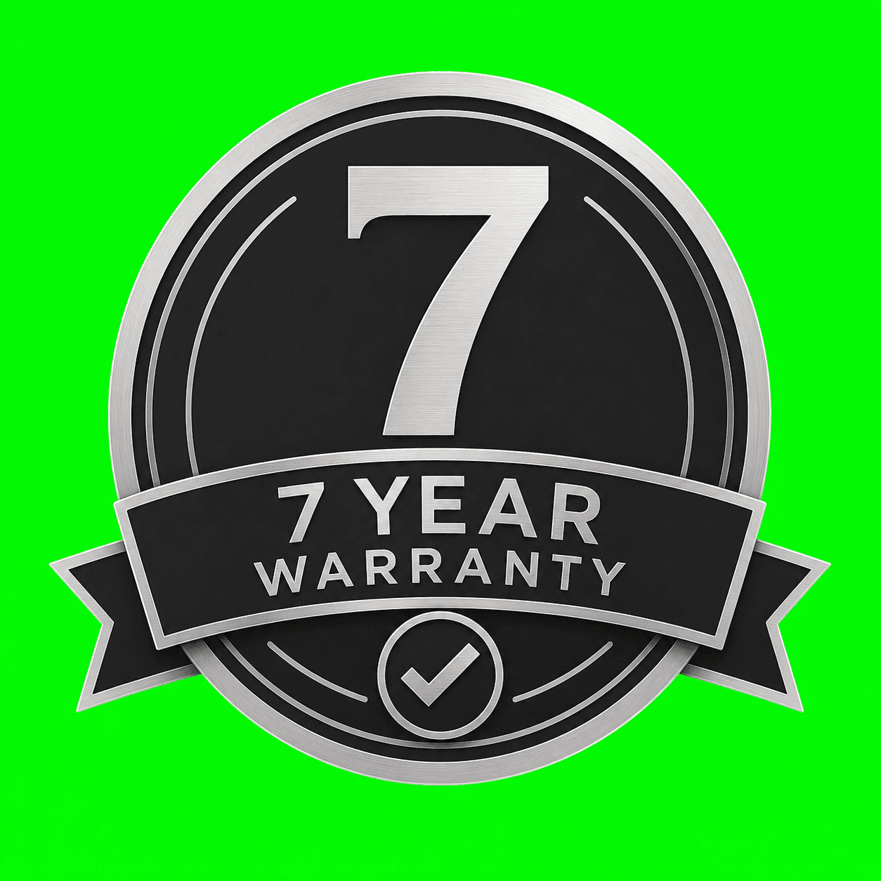 Elegant Glass has a 7 year manufacturer warranty Elegant Glass has a 7 year manufacturer warranty