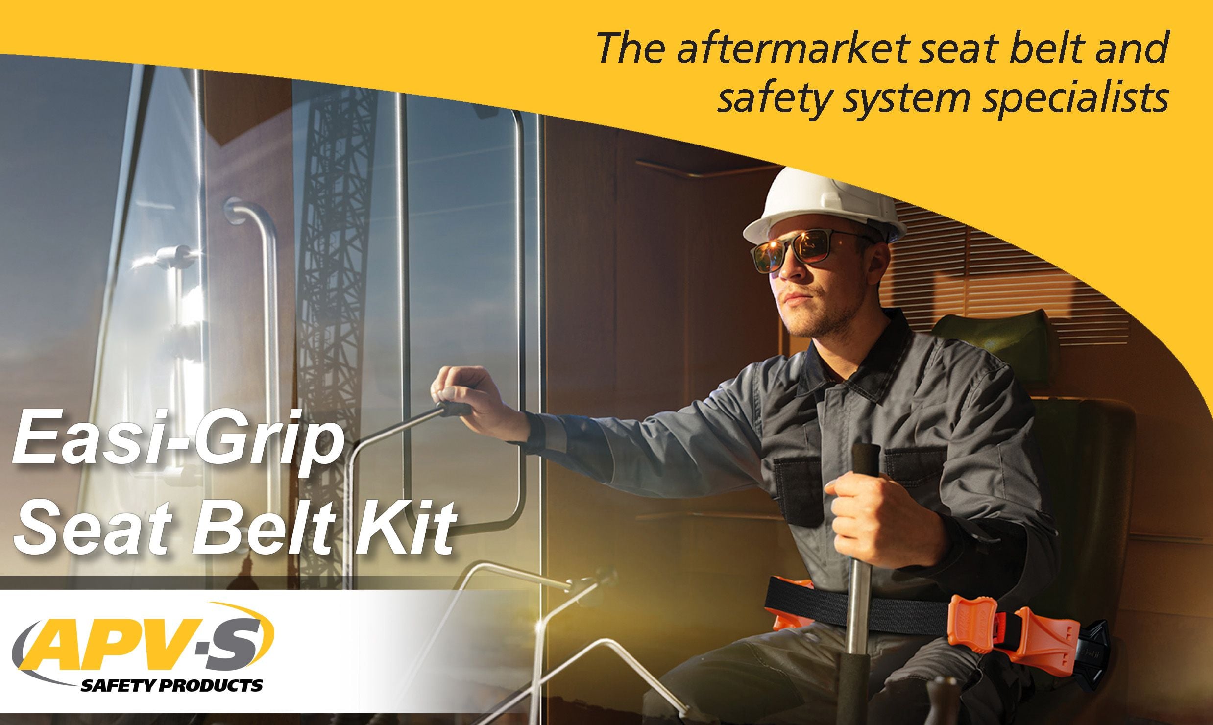 Seat belt kits for Industrial vehicles, mobile plant, tractors, construction equipment, forklifts, GSE. Mining and other specialist applications Seat belt kits for Industrial vehicles, mobile plant, tractors, construction equipment, forklifts, GSE. Mining and other specialist applications