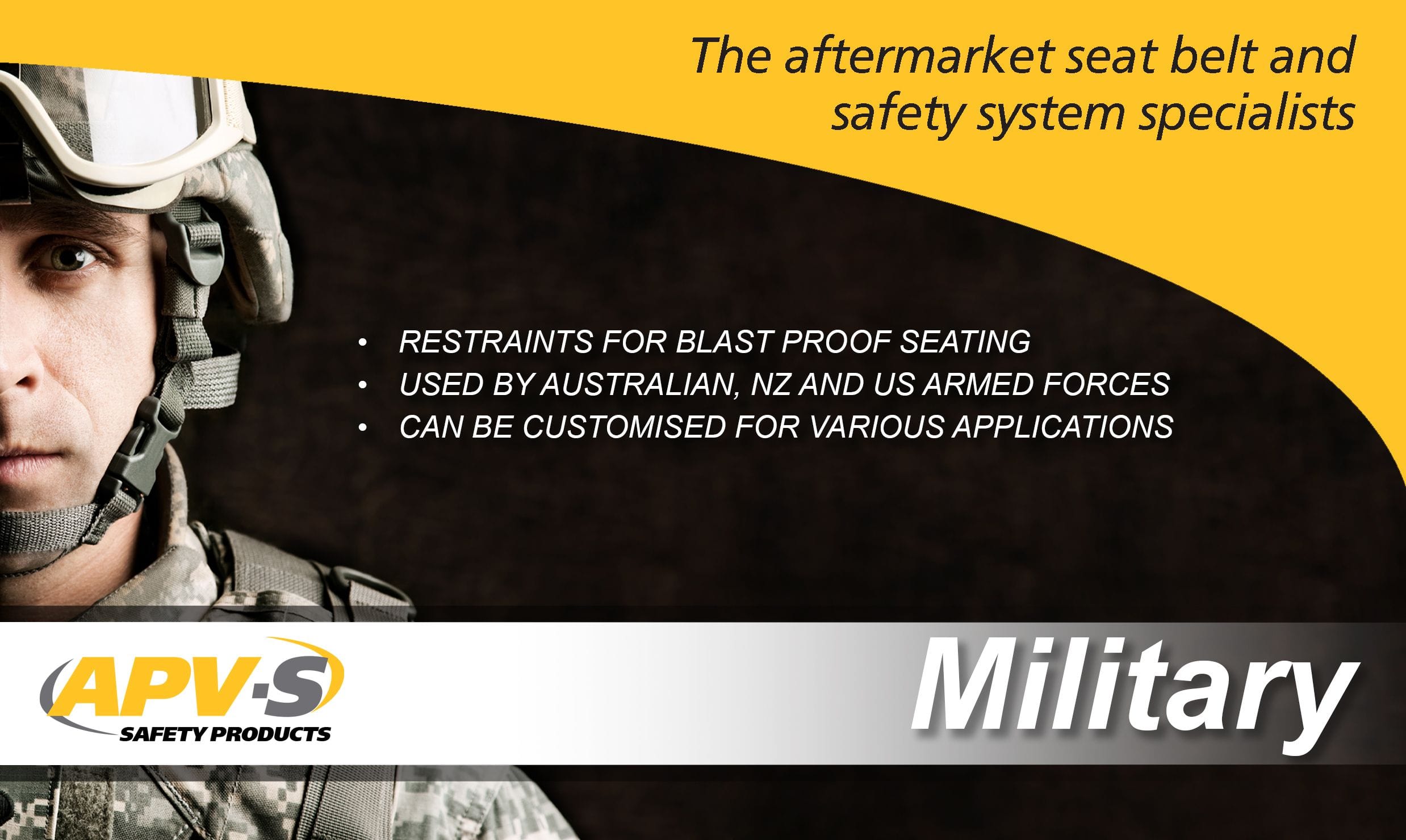 Specialised Harness products for Military application