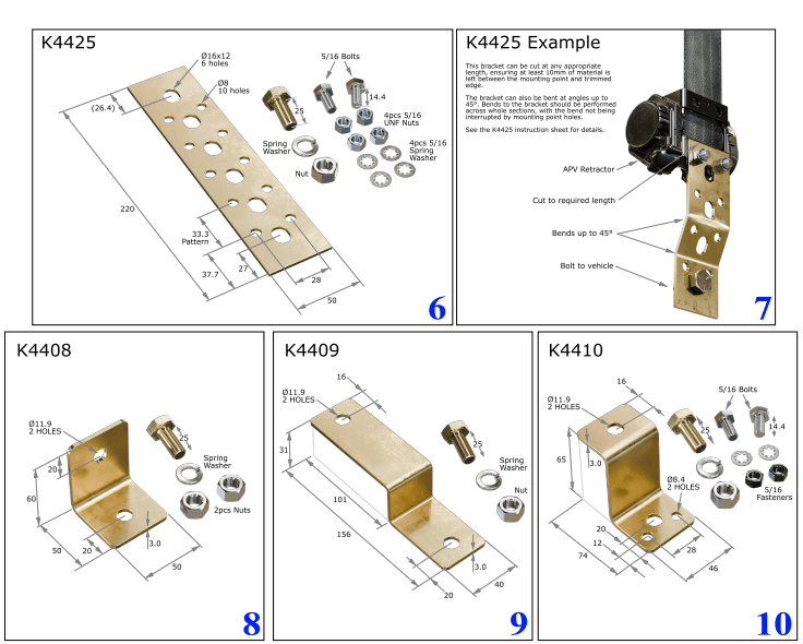 Compatible Fitting Brackets