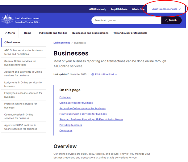 ATO 'Online Services for Business' replaces the ATO Business Portal