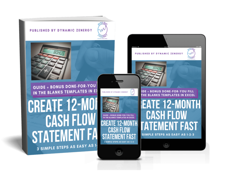 Create 12 Month Cash Flow Statement Fast