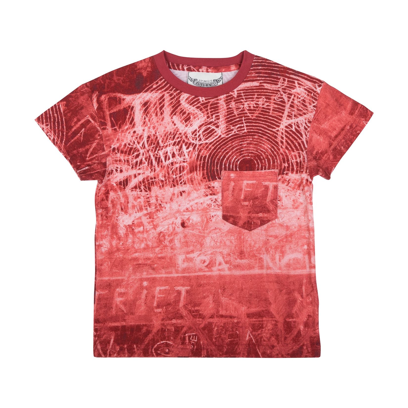 Paper Wings - Drop Shoulder T-shirt - Rust Board