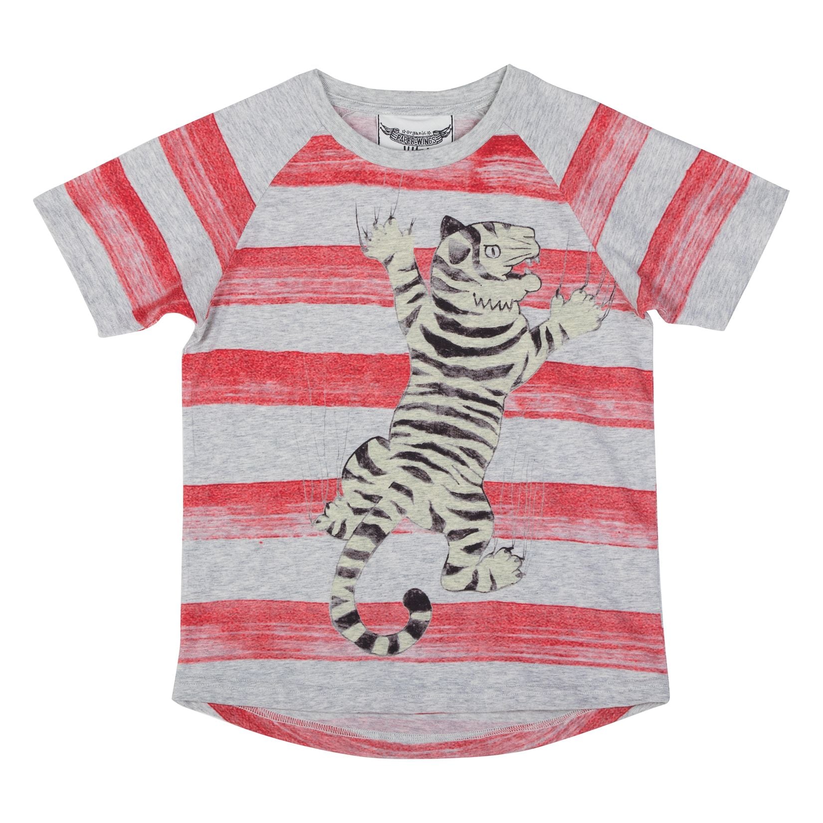 Paper Wings - Raglan T-shirt - Tiger Stripe