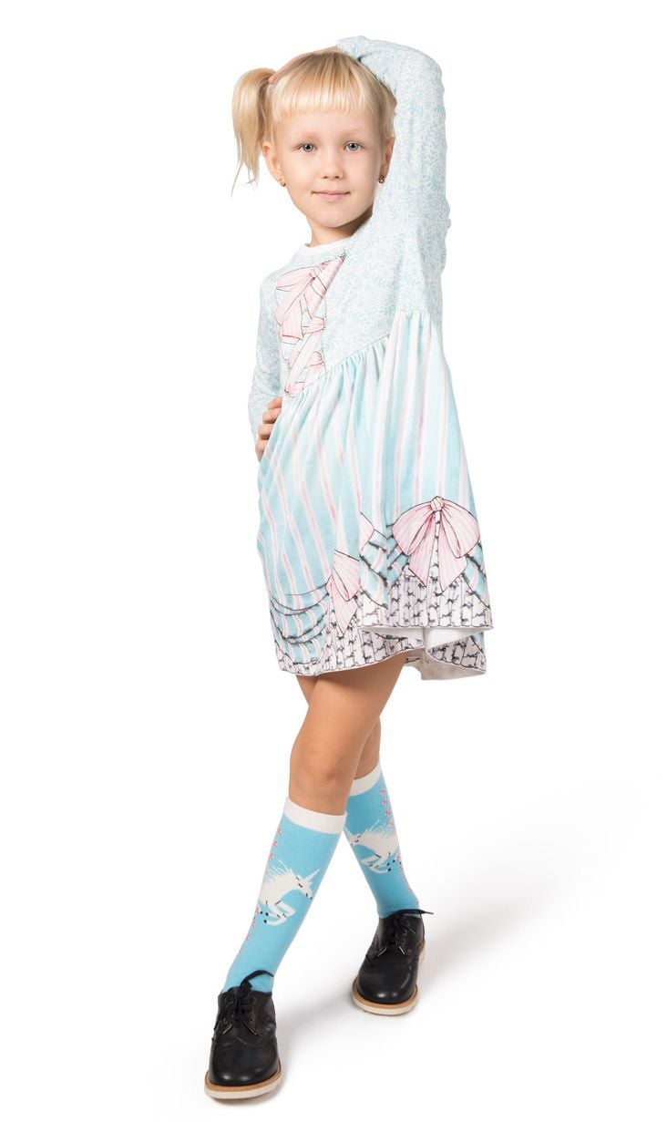 Paper Wings - Gathered T-Shirt Dress - Frills and Spills