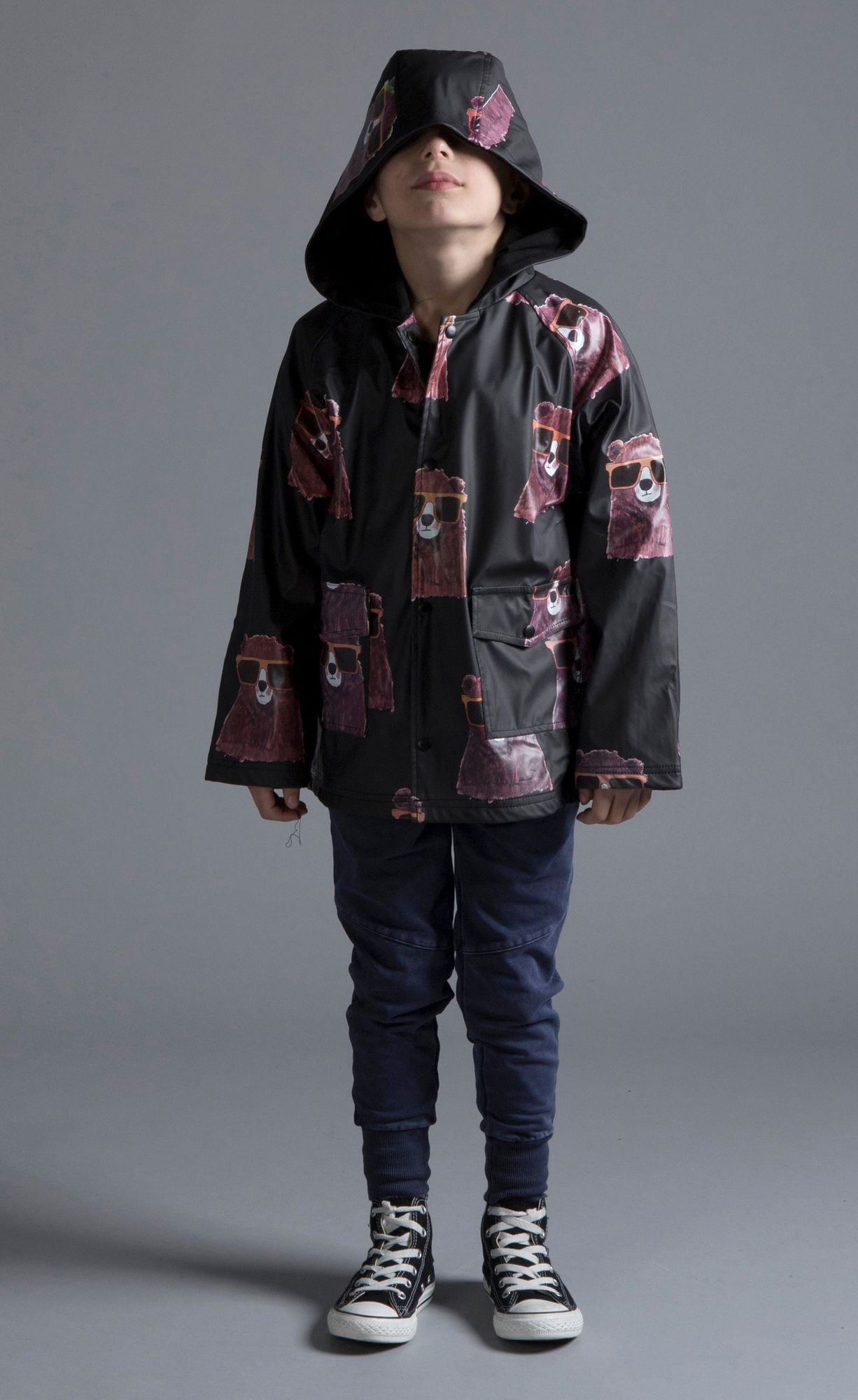 Minti - Undercover Bear Lined Raincoat