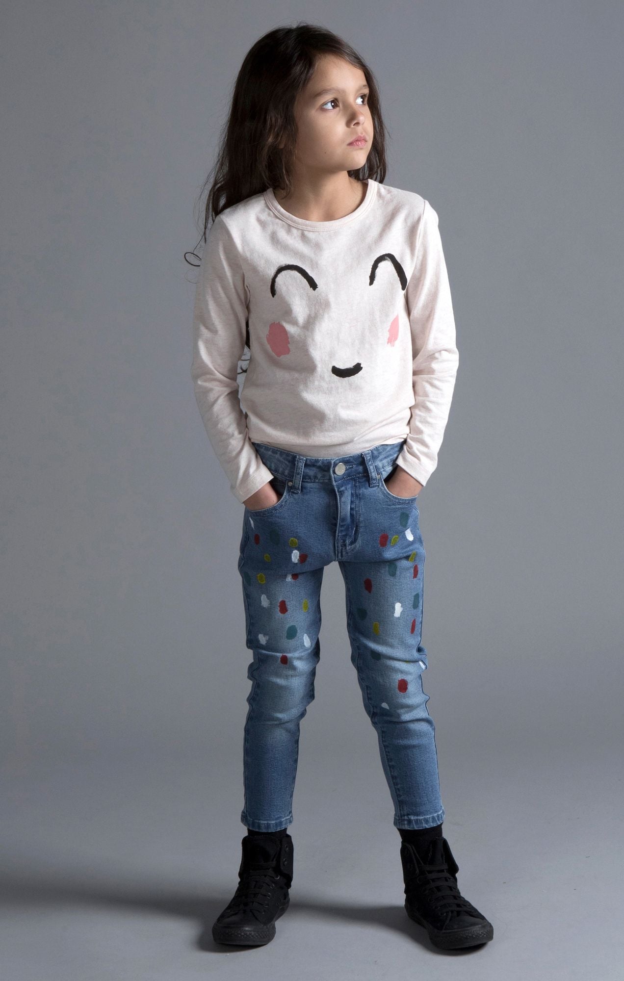 Minti - Paint Spot Denim Jeans