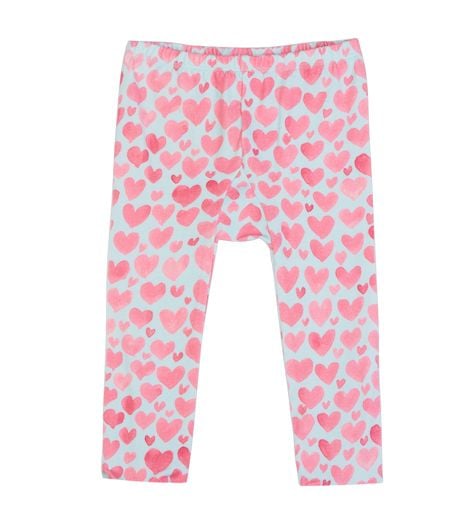 Little Wings by Paper Wings - Leggings without Feet - Watercolor Hearts