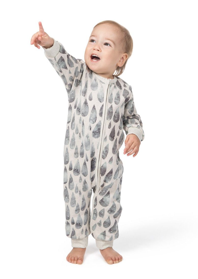 Little Wings by Paper Wings - Loose Fit Romper - Raining Stars