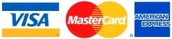 We Accept Visa Mastercard Amex
