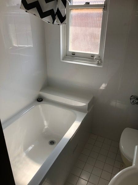 Bathroom after resurfacing