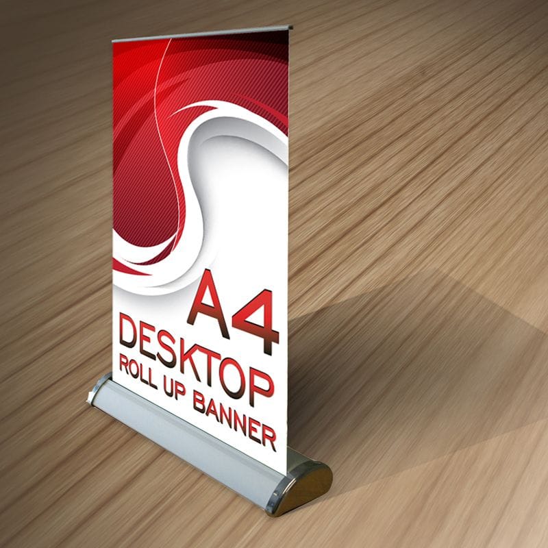 A4 Mini Pull Up Banner