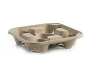 Brown Pulp 4 Cup Carry Tray