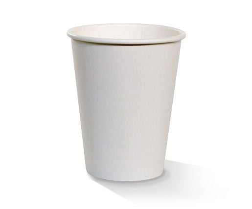 12 oz White single wall Hot Cup
