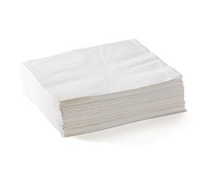 2 Ply 1/4 Fold White Lunch Bionapkin