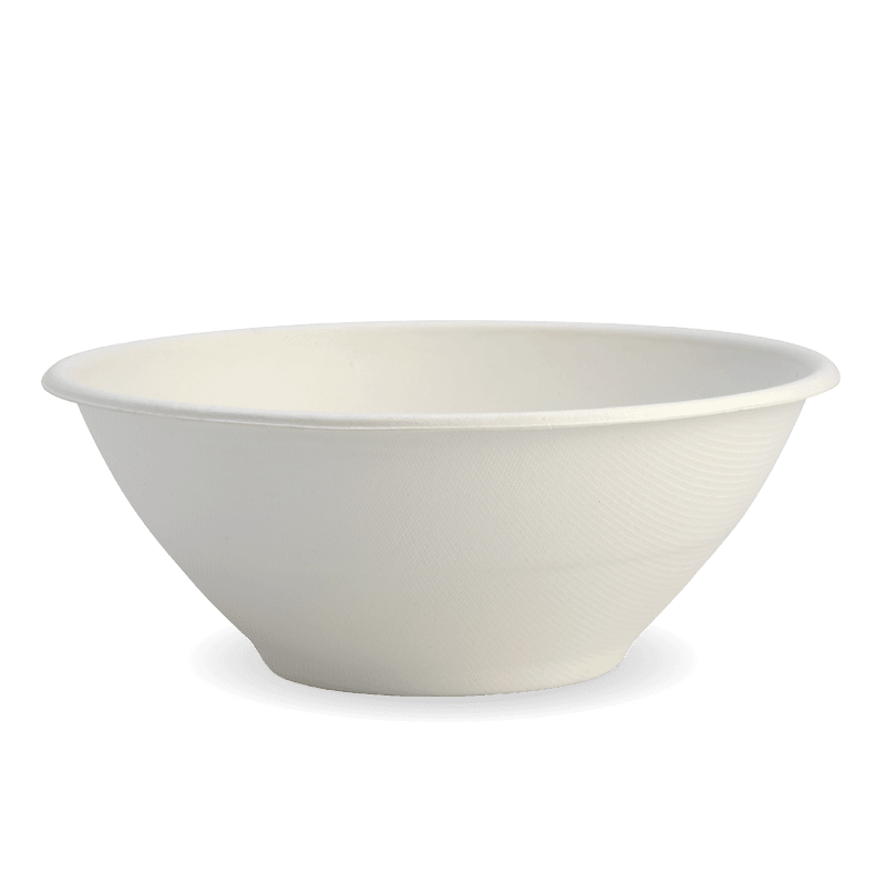 40oz White BioCane Bowl