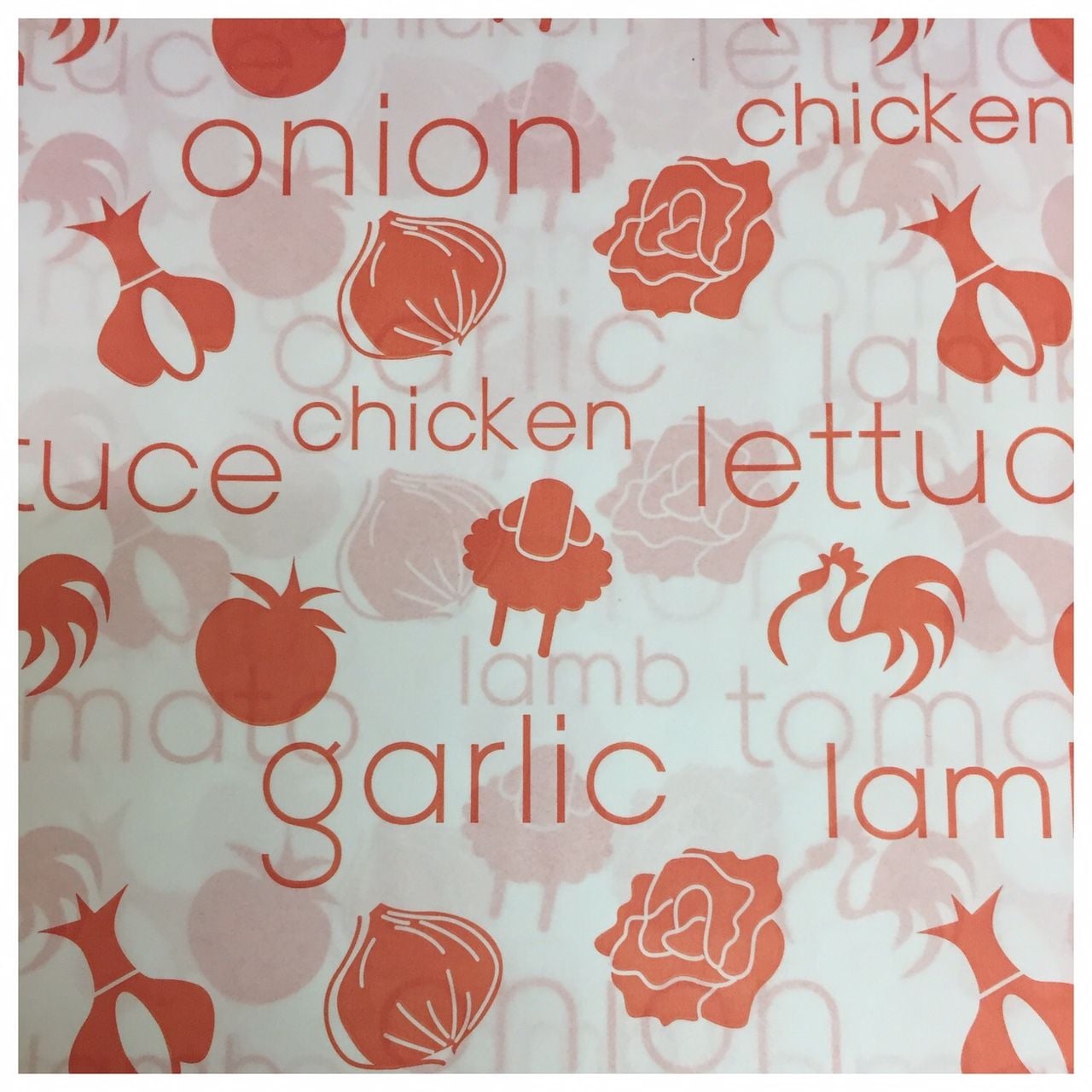 Premium PE Coated Wrap Red Print