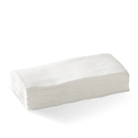 2 Ply 1/8 Fold White Quilted Dinner Bionapkin